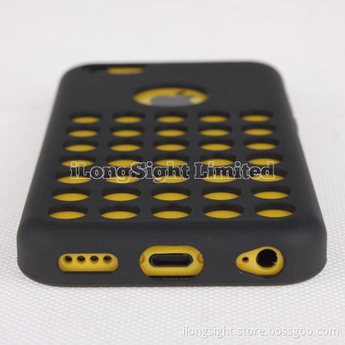 Dots Design Colorful Flexible TPU Case For iPhone 5C